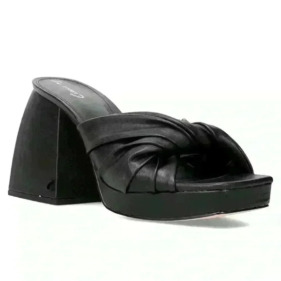 Circus by Sam Edelman Shoes - Circus NY by Sam Edelman Black Women Marianna Chunky Heeled Sandal Size 7.5 NWOB